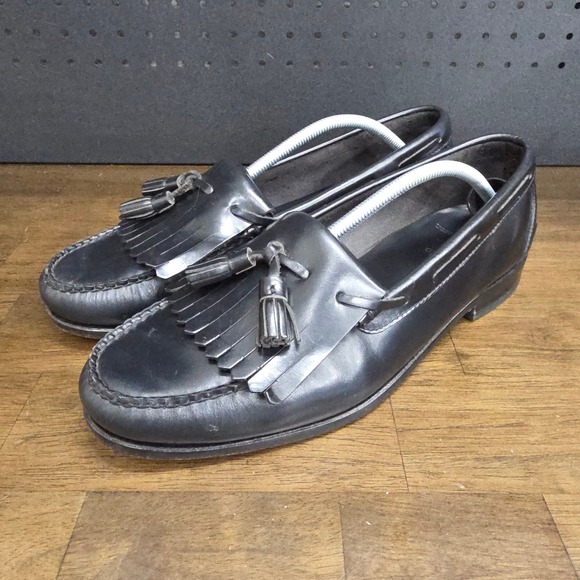 Polo Ralph Lauren Kiltie Tassel Loafers Mens 13 D Black Leather Dress Shoes main image 12